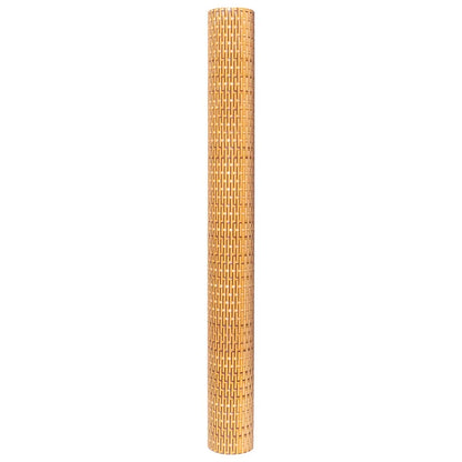 Balcony Screen Light Brown 300x90 cm Poly Rattan