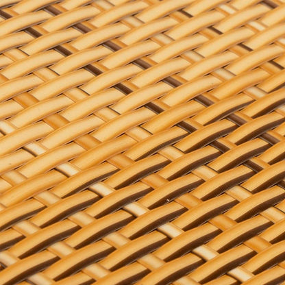 Balcony Screen Light Brown 400x80 cm Poly Rattan