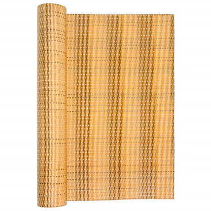 Balcony Screen Light Brown 400x90 cm Poly Rattan