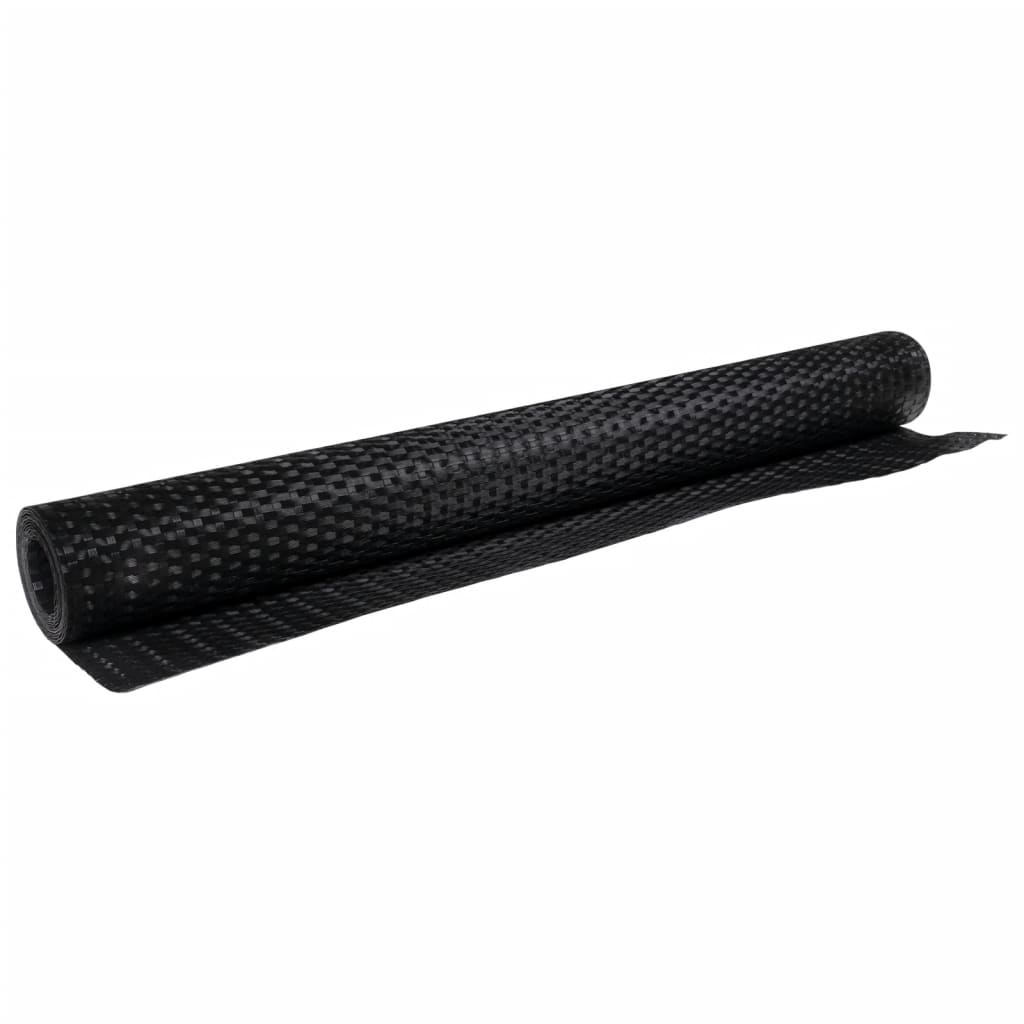 Balcony Screen Black 300x100 cm Poly Rattan