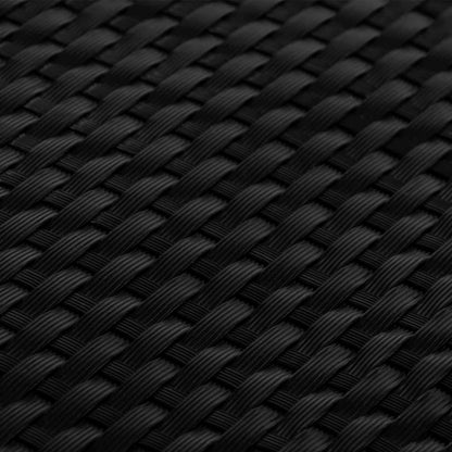 Balcony Screen Black 400x80 cm Poly Rattan