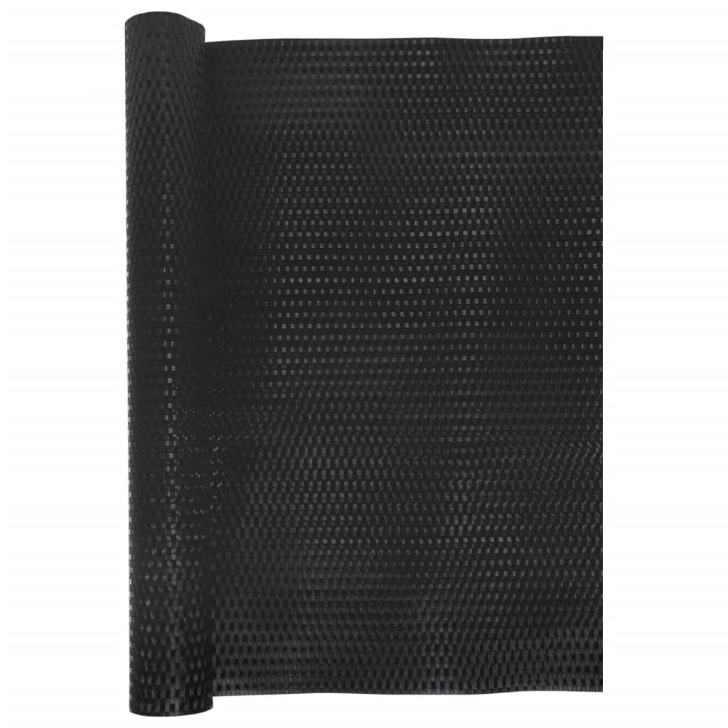Balcony Screen Black 400x90 cm Poly Rattan