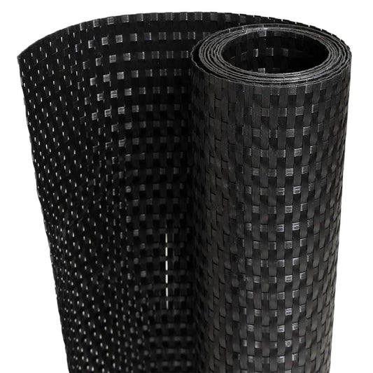 Balcony Screen Black 500x80 cm Poly Rattan
