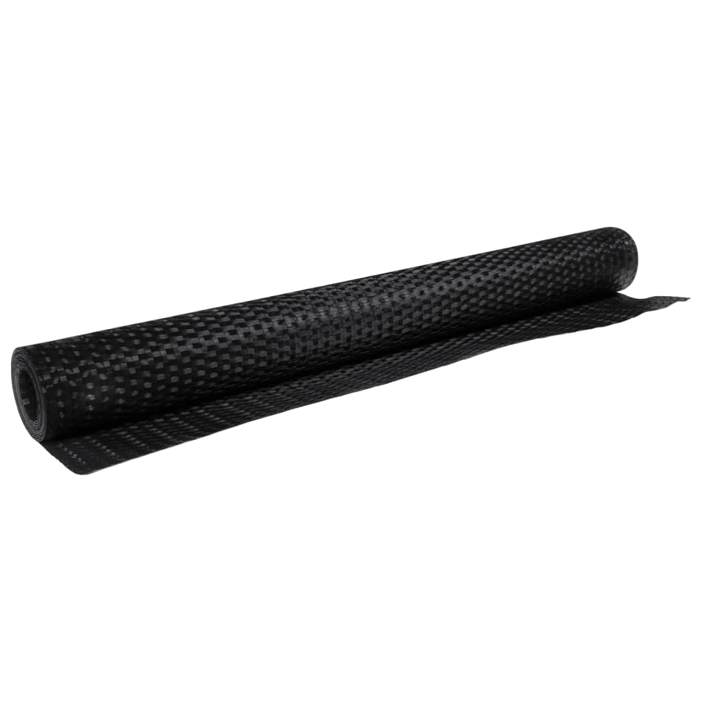 Balcony Screen Black 500x90 cm Poly Rattan
