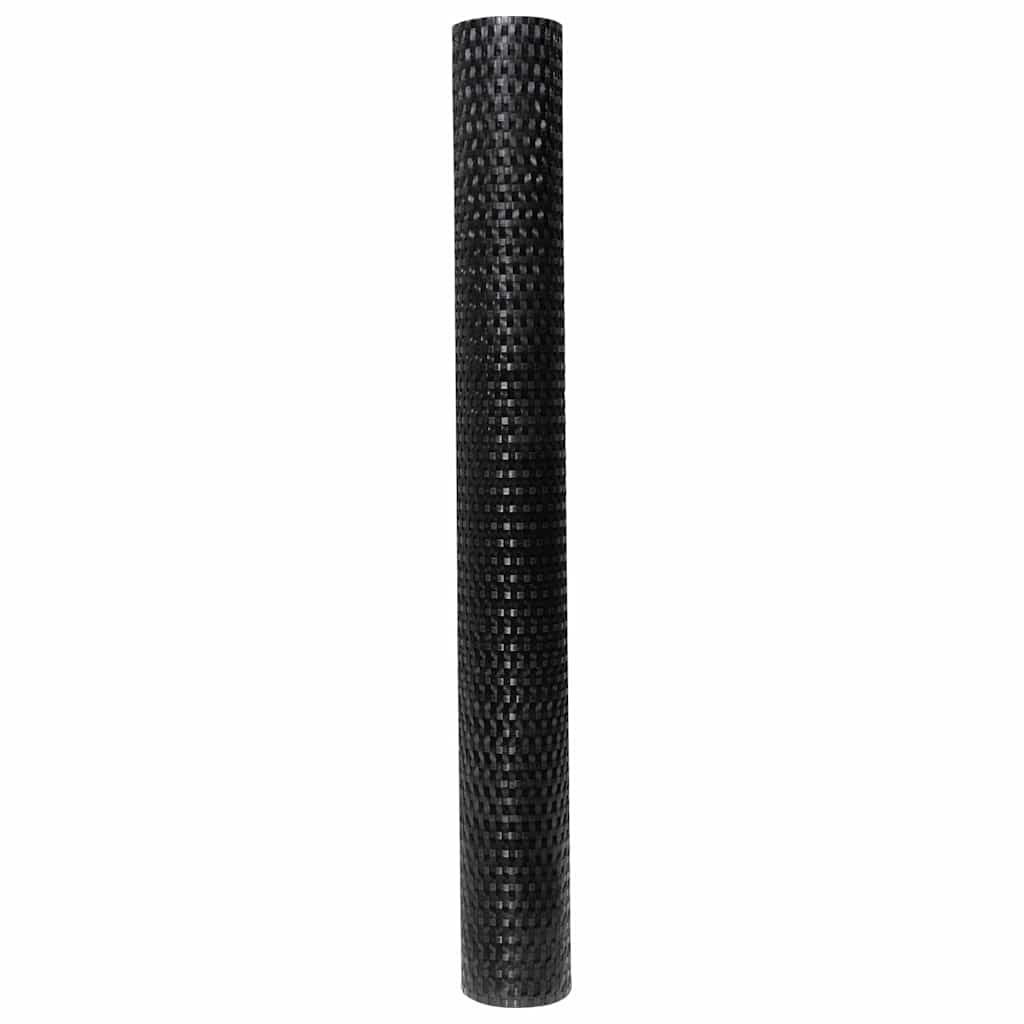 Balcony Screen Black 500x100 cm Poly Rattan