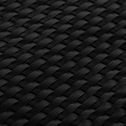 Balcony Screen Black 500x100 cm Poly Rattan