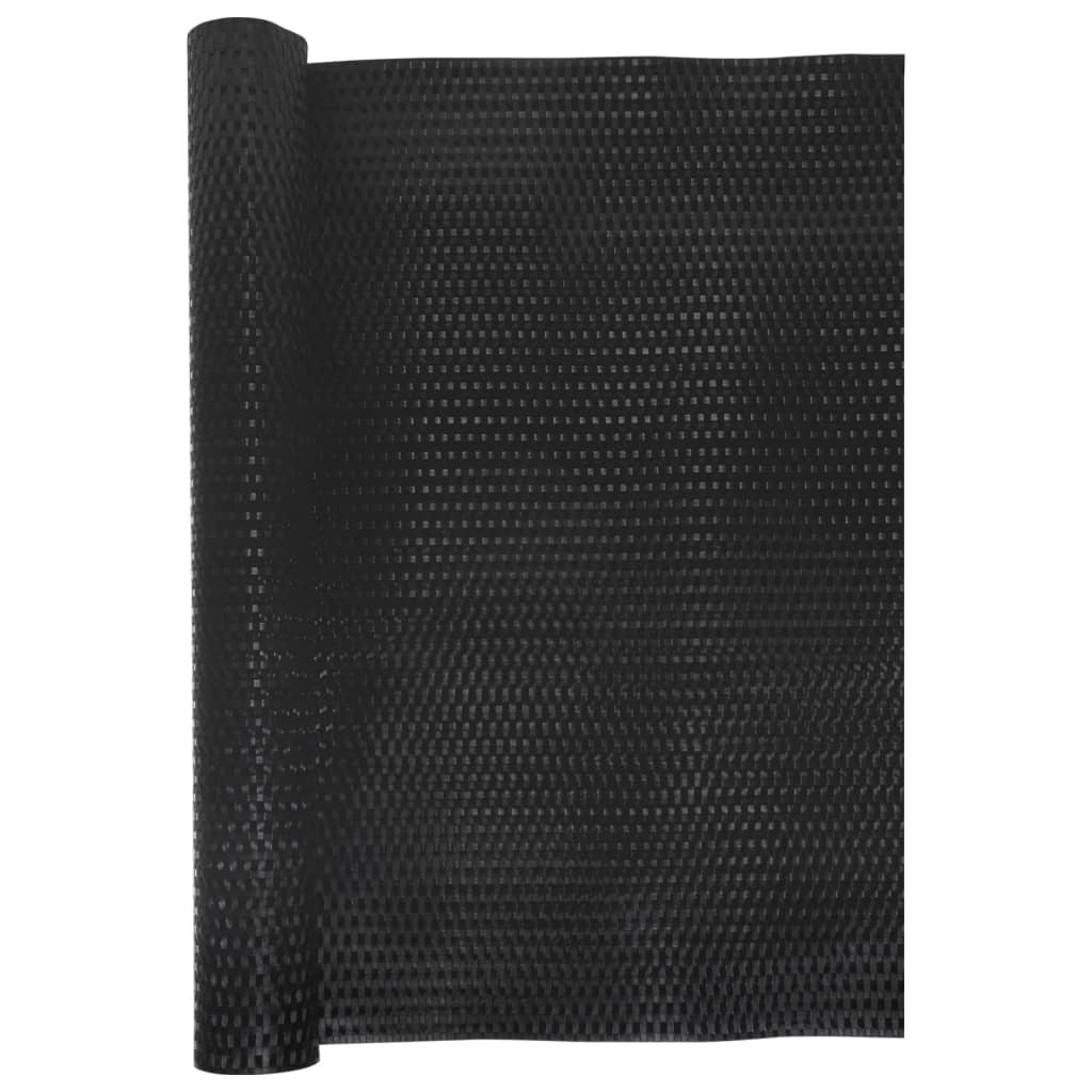 Balcony Screen Black 600x80 cm Poly Rattan