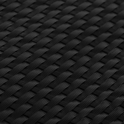 Balcony Screen Black 600x80 cm Poly Rattan