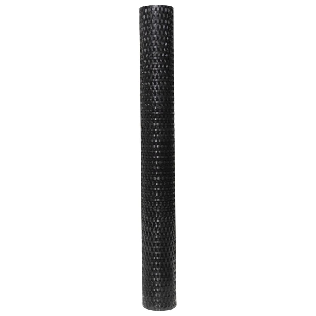 Balcony Screen Black 600x90 cm Poly Rattan