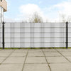 Balcony Screens 5 pcs White 255x19 cm Poly Rattan