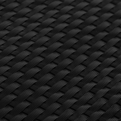 Balcony Screens 5 pcs Black 255x19 cm Poly Rattan