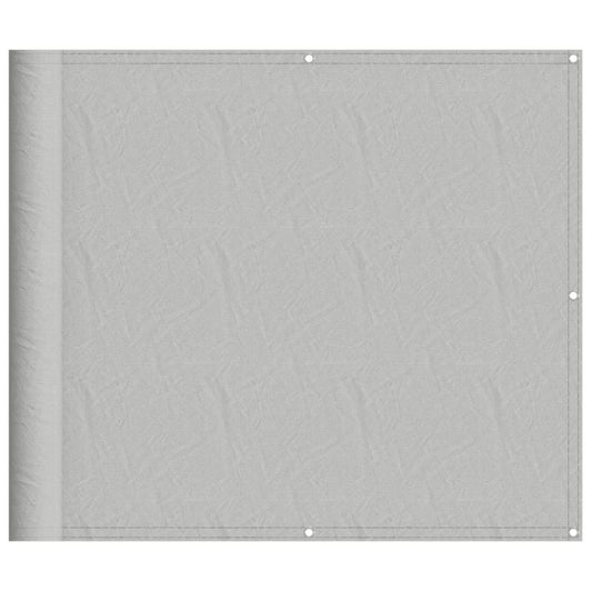 Balcony Screen Light Grey 90x400 cm 100% Polyester Oxford