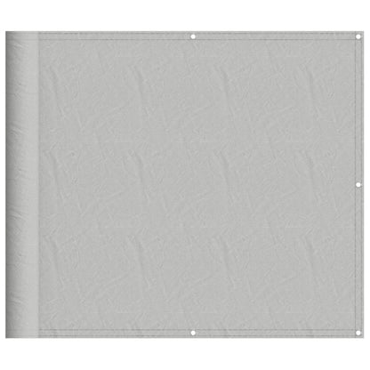 Balcony Screen Light Grey 90x600 cm 100% Polyester Oxford