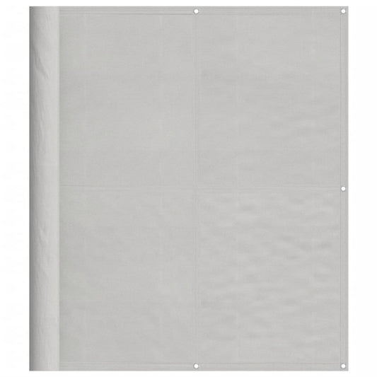 Balcony Screen Light Grey 120x600 cm 100% Polyester Oxford
