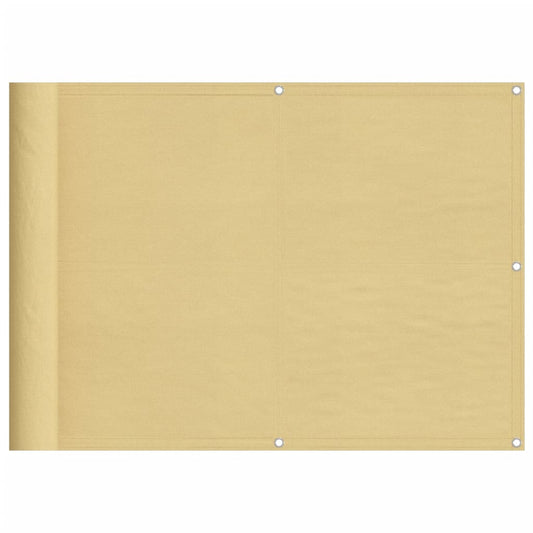 Balcony Screen Sand 75x300 cm 100% Polyester Oxford