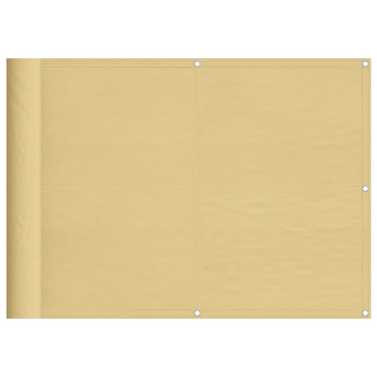 Balcony Screen Sand 75x400 cm 100% Polyester Oxford