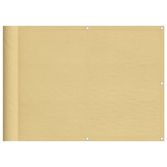 Balcony Screen Sand 75x800 cm 100% Polyester Oxford