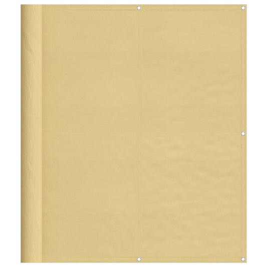 Balcony Screen Sand 120x400 cm 100% Polyester Oxford