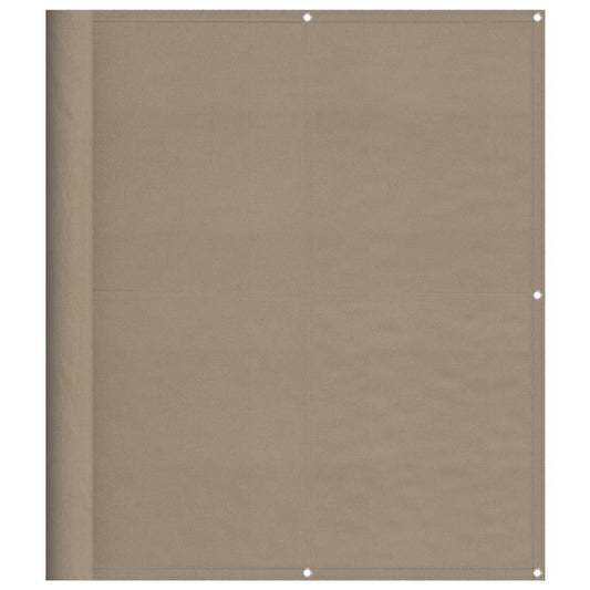 Balcony Screen Taupe 120x700 cm 100% Polyester Oxford