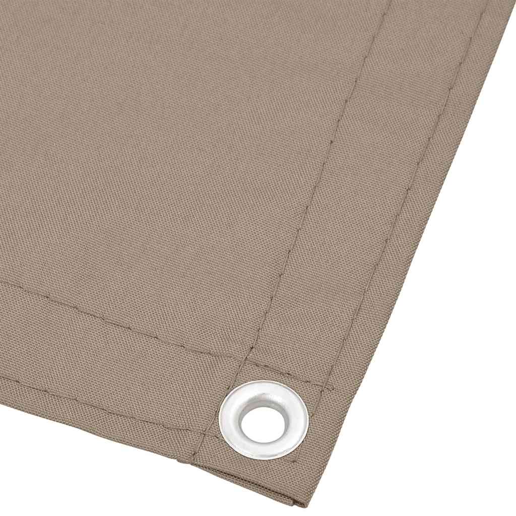 Balcony Screen Taupe 120x700 cm 100% Polyester Oxford