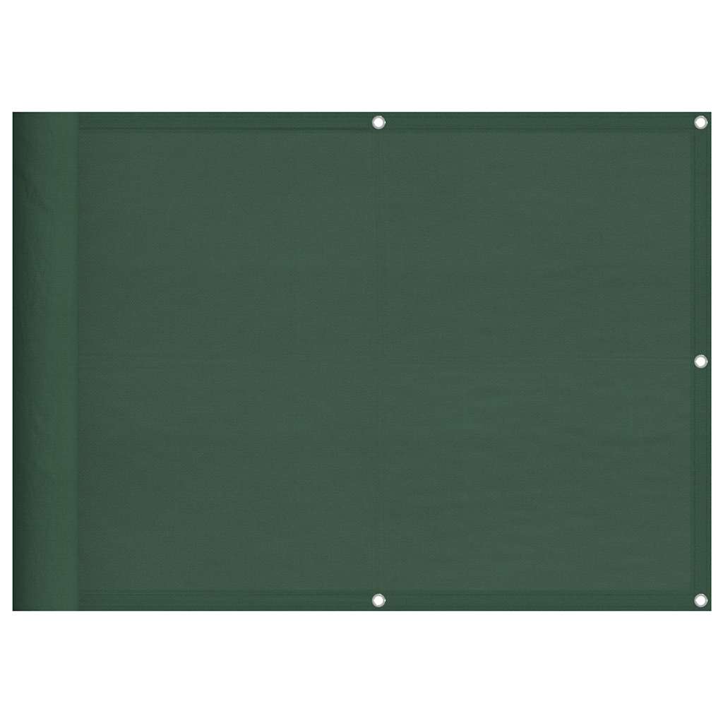 Balcony Screen Dark Green 75x800 cm 100% Polyester Oxford