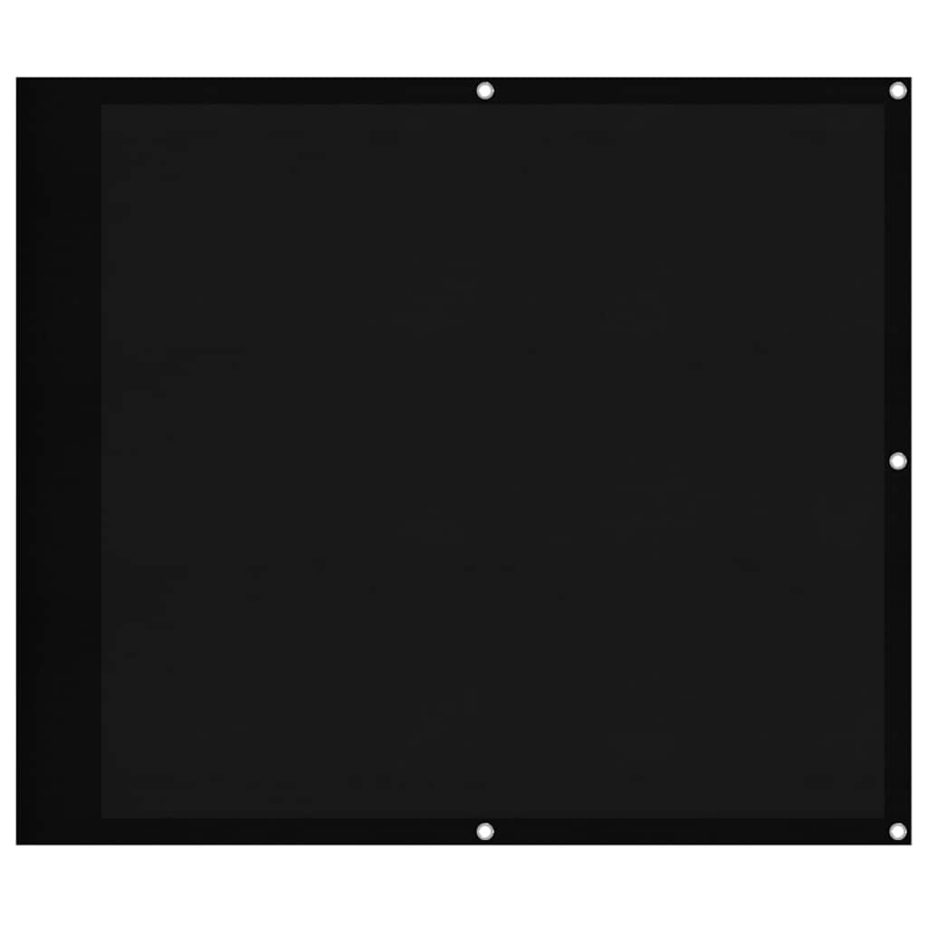 Balcony Screen Black 90x700 cm 100% Polyester Oxford
