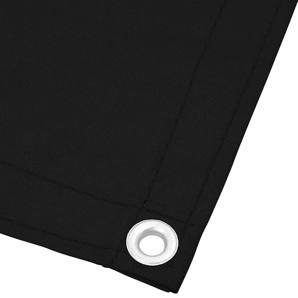 Balcony Screen Black 90x700 cm 100% Polyester Oxford