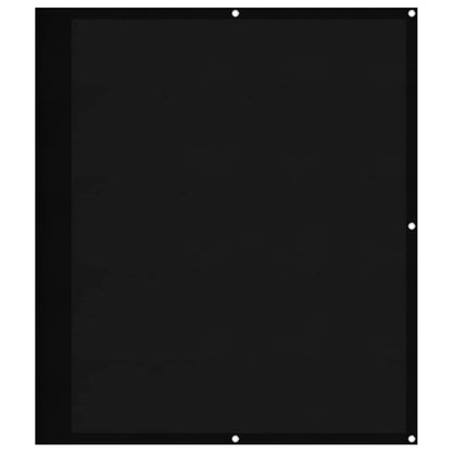 Balcony Screen Black 120x700 cm 100% Polyester Oxford