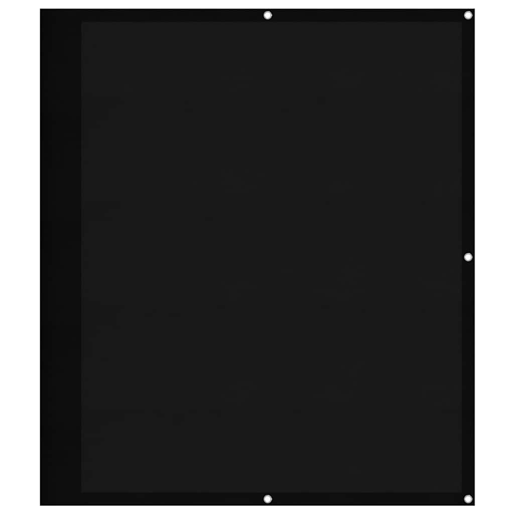 Balcony Screen Black 120x800 cm 100% Polyester Oxford