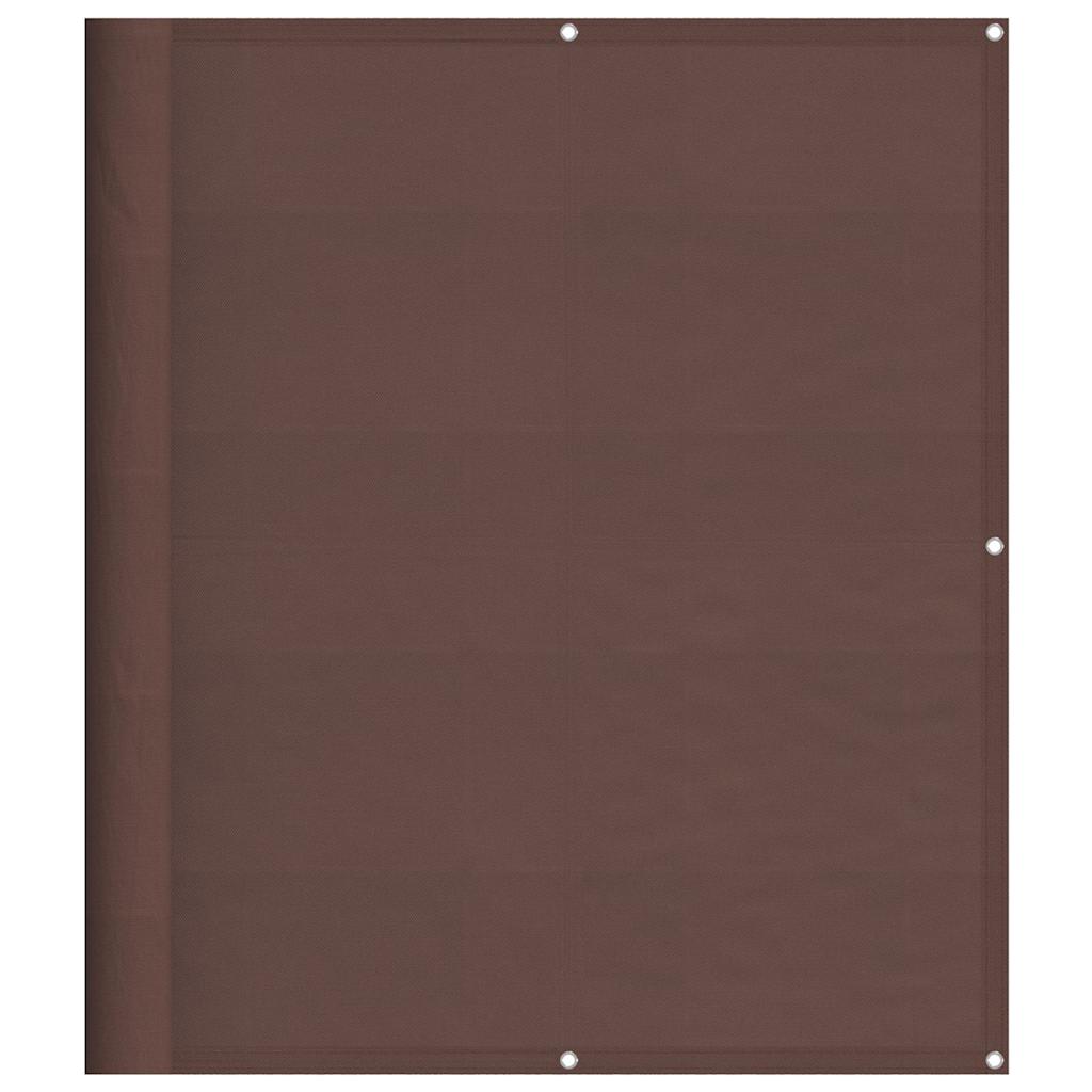 Balcony Screen Brown 120x800 cm 100% Polyester Oxford