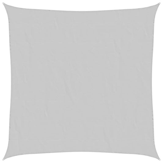 Sun Shade Sail Light Grey 5x5 m 100% Polyester Oxford