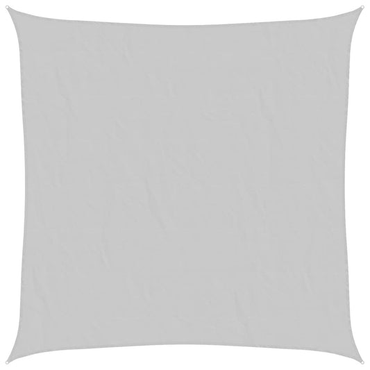 Sun Shade Sail Light Grey 7x7 m 100% Polyester Oxford