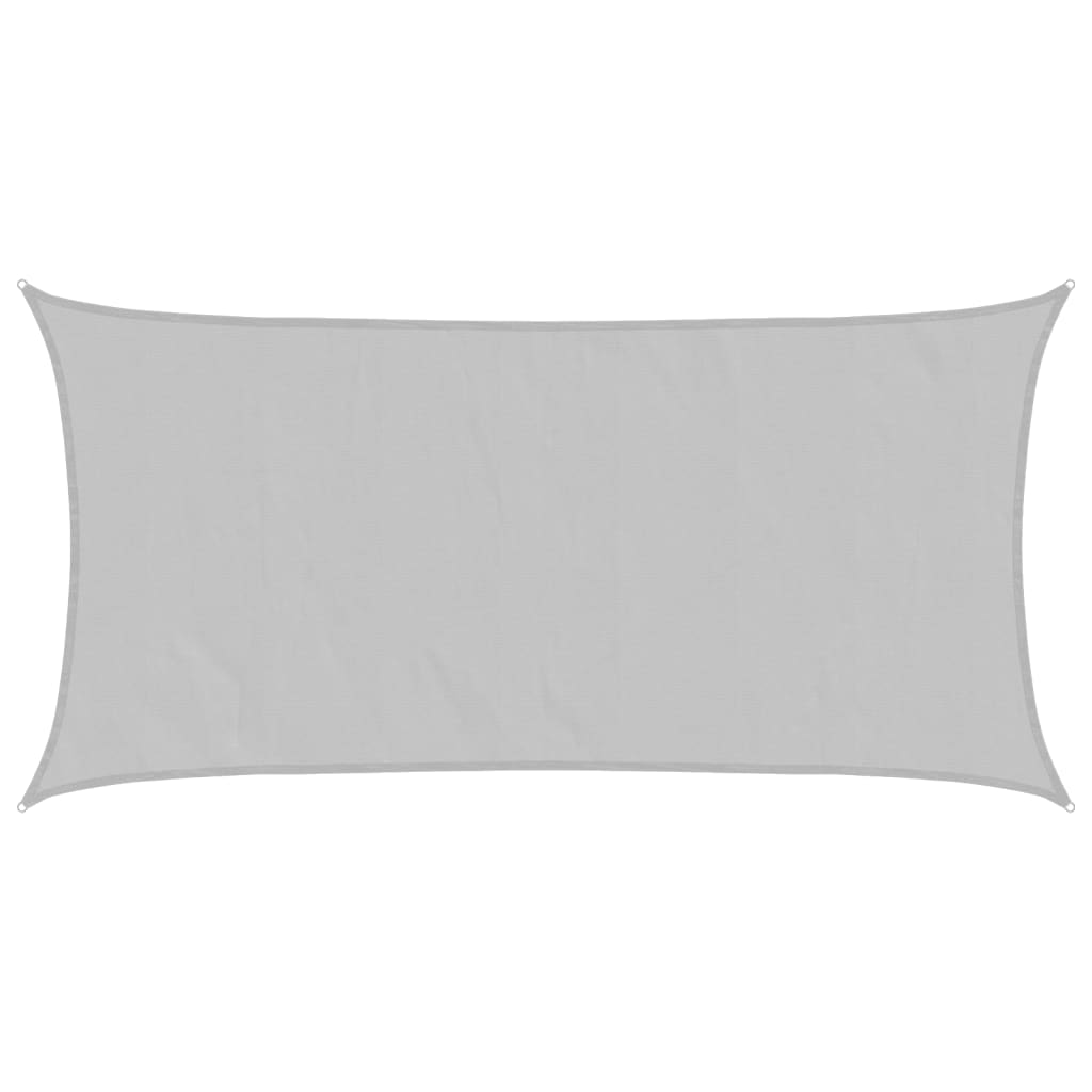 Sun Shade Sail Light Grey 4x2 m 100% Polyester Oxford