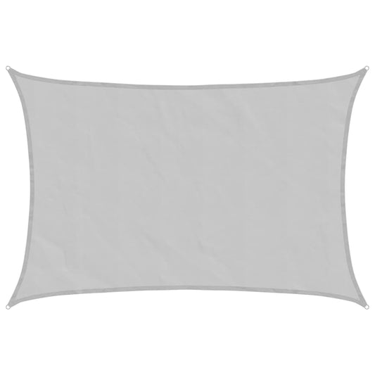 Sun Shade Sail Light Grey 4x3 m 100% Polyester Oxford