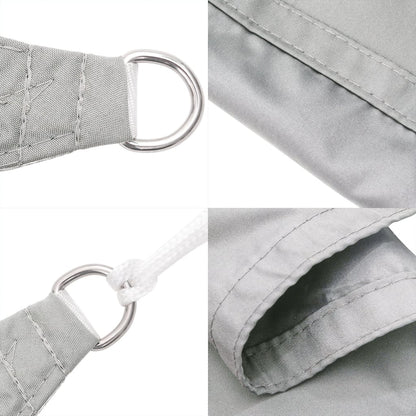 Sun Shade Sail Light Grey 6x3 m 100% Polyester Oxford