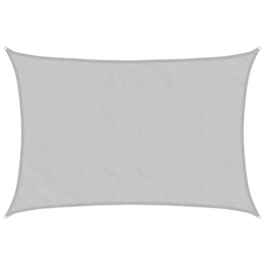 Sun Shade Sail Light Grey 5x4 m 100% Polyester Oxford