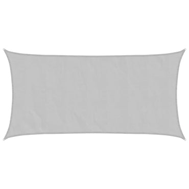 Sun Shade Sail Light Grey 7x4 m 100% Polyester Oxford