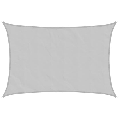 Sun Shade Sail Light Grey 6x5 m 100% Polyester Oxford