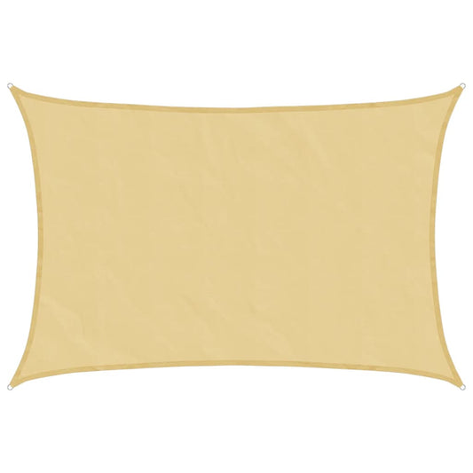 Sun Shade Sail Sand 4x3 m 100% Polyester Oxford