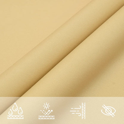 Sun Shade Sail Sand 4x3 m 100% Polyester Oxford