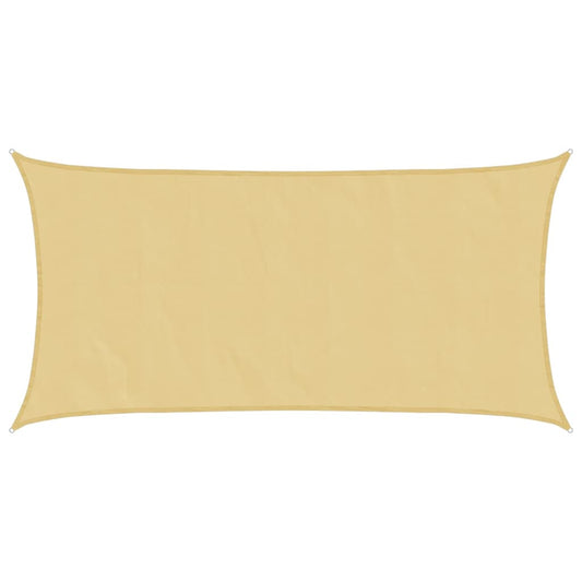 Sun Shade Sail Sand 6x3 m 100% Polyester Oxford