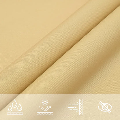 Sun Shade Sail Sand 6x5 m 100% Polyester Oxford