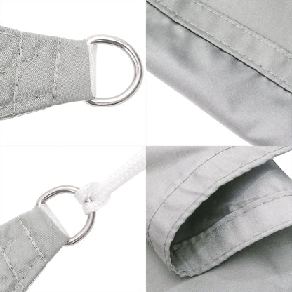 Sun Shade Sail Light Grey 7x5x5 m 100% Polyester Oxford