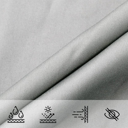 Sun Shade Sail Light Grey 7x5x5 m 100% Polyester Oxford
