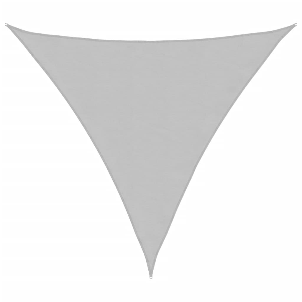 Sun Shade Sail Light Grey 3x3x3 m 100% Polyester Oxford