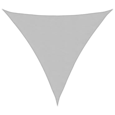 Sun Shade Sail Light Grey 3.6x3.6x3.6 m 100% Polyester Oxford