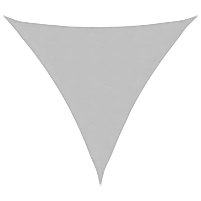 Sun Shade Sail Light Grey 3.6x3.6x3.6 m 100% Polyester Oxford