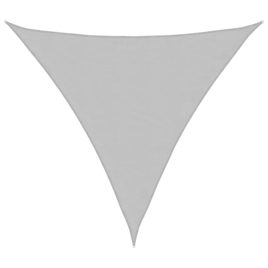 Sun Shade Sail Light Grey 6x6x6 m 100% Polyester Oxford
