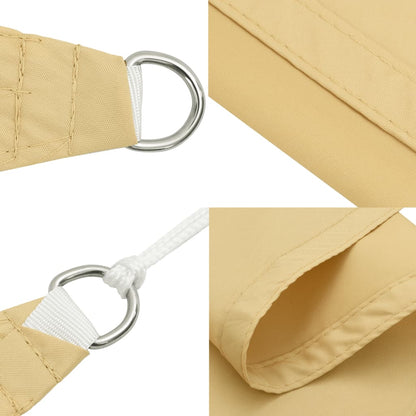 Sun Shade Sail Sand 2x2x2 m 100% Polyester Oxford