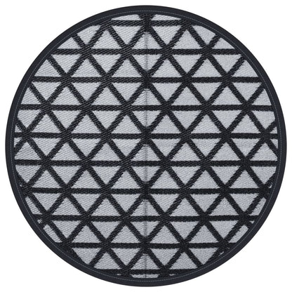 Outdoor Carpet ARAKIL Black Ø160 cm PP
